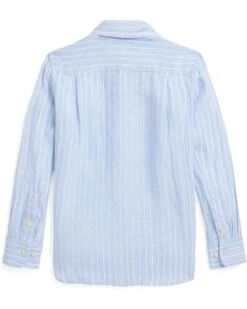 Polo Ralph Lauren Kids Striped Linen Shirt (Toddler/Little Kid) | Shirts & Tops -Shoe Vogue Shop 71jQUBQy8VL. AC SR736920