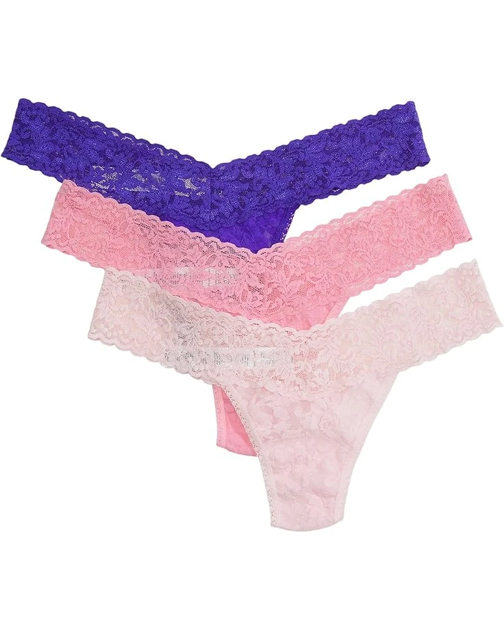 Hanky Panky Signature Lace Low Rise Thong 3-Pack | Underwear & Intimates 3 Hanky Panky Signature Lace Low Rise Thong 3-Pack | Underwear & Intimates