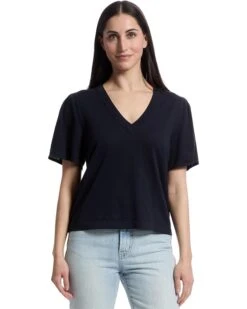 Lilla P Short Sleeve V-neck Sweater | Sweaters