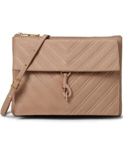Rebecca Minkoff Edie Emboss Top Zip Xbody | Handbags