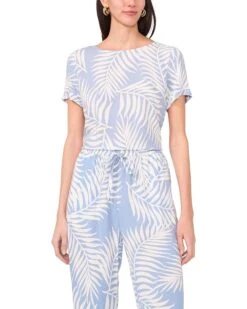 Vince Camuto Short Sleeve Tee With Rolled Cuff | Shirts & Tops