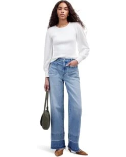 Madewell Puff Sleeve Woven Mixy Long Sleeve | Shirts & Tops -Shoe Vogue Shop 71nn7m5bzBL. AC SR736920