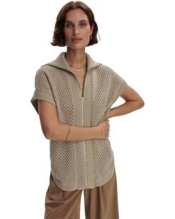 Varley Gianna Zip Through Vest | Coats & Outerwear