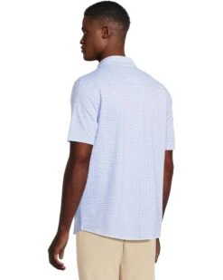 Johnston & Murphy Short Sleeve XC Flex Birdseye Flower Print Button Front Shirt | Shirts & Tops -Shoe Vogue Shop 71oBSoF3OEL. AC SR736920