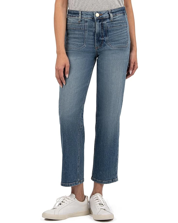 KUT from the Kloth Elizabeth High Rise Straight Leg Front Inset Pockets | Jeans 3 KUT from the Kloth Elizabeth High Rise Straight Leg Front Inset Pockets | Jeans