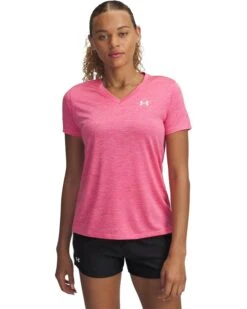 Under Armour Tech Short Sleeve V-Neck Twist | Shirts & Tops -Shoe Vogue Shop 71ogBpJzaxL. AC SR736920