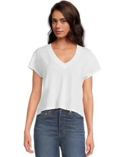 Michael Stars Harlan Cropped V-neck Tee | Shirts & Tops -Shoe Vogue Shop 71pGidjWarL. AC SR736920