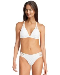 BECCA Castaway Luna Textured Halter Top | Swimwear -Shoe Vogue Shop 71q2cMzapSL. AC SR736920