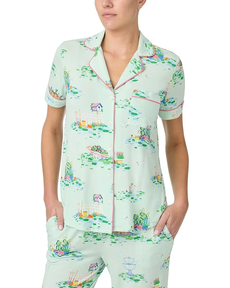 Kate Spade New York Short Sleeve Cropped PJ Set | Sleepwear 5 Kate Spade New York Short Sleeve Cropped PJ Set | Sleepwear - Image 3