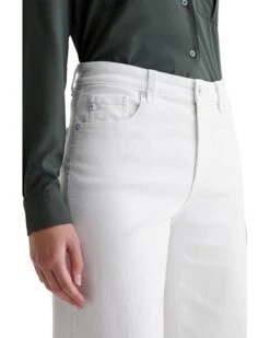 AG Jeans Saige Mid-Rise Wide Leg Jeans in Gallery White -Shoe Vogue Shop 71rbQipDLqL. AC SR736920