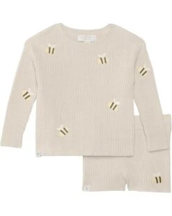 Barefoot Dreams Kids Cozychic Ultra Lite® Toddler Bee Set(Toddler) | Shorts