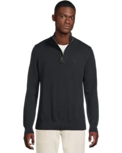 Barbour Cotton Half Zip Knitted Jumper | Sweaters -Shoe Vogue Shop 71vMa8ynlEL. AC SR736920