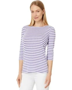 NIC+ZOE 3/4 Sleeve Stripe Boat Tee | Shirts & Tops -Shoe Vogue Shop 71wBV4TGzL. AC SR736920
