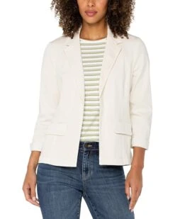 Liverpool Los Angeles Fitted Blazer Soft Touch Twill | Coats & Outerwear