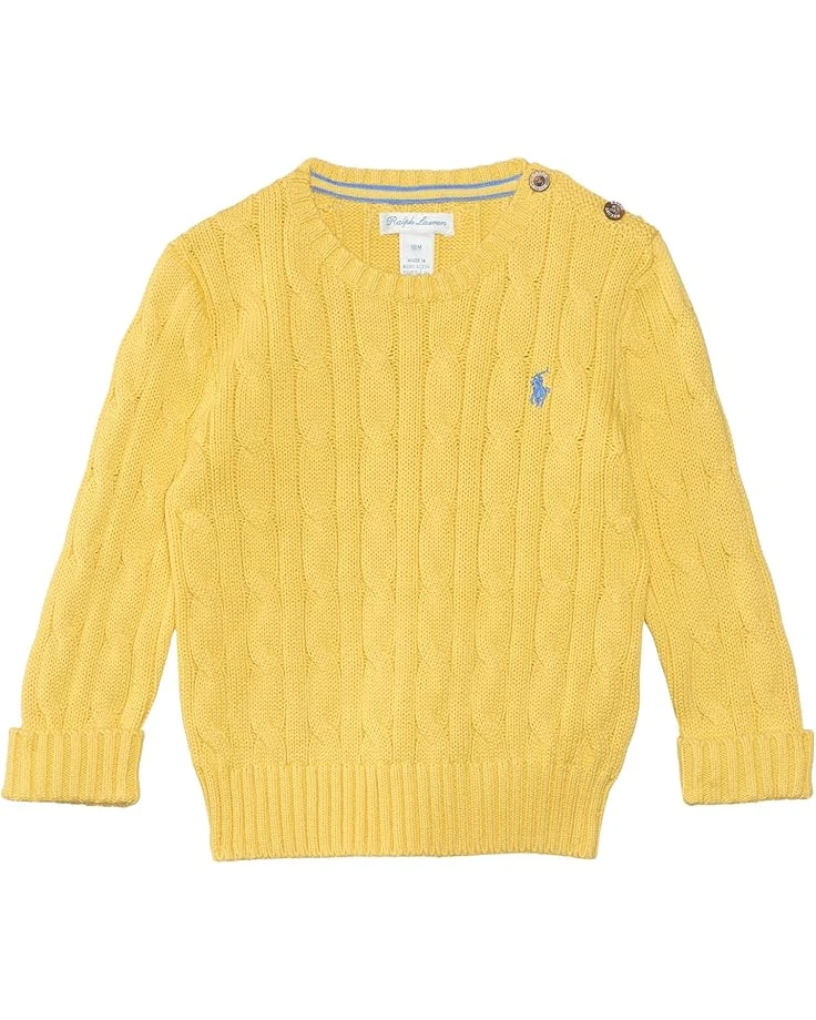 Polo Ralph Lauren Kids Cable-Knit Cotton Sweater (Infant) | Sweaters 4 Polo Ralph Lauren Kids Cable-Knit Cotton Sweater (Infant) | Sweaters - Image 2