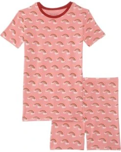 Kickee Pants Kids Print Short Sleeve Pajama Set with Shorts (Toddler/Little Kids/Big Kids) | Sleepwear