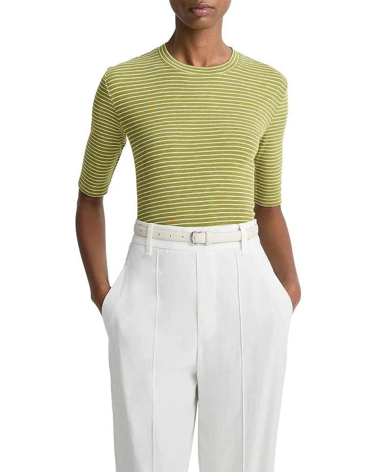 Vince Striped Elbow Sleeve Crew | Shirts & Tops 3 Vince Striped Elbow Sleeve Crew | Shirts & Tops