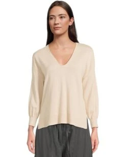 Lilla P 3/4 Sleeve Drop Shoulder Sweater | Sweaters