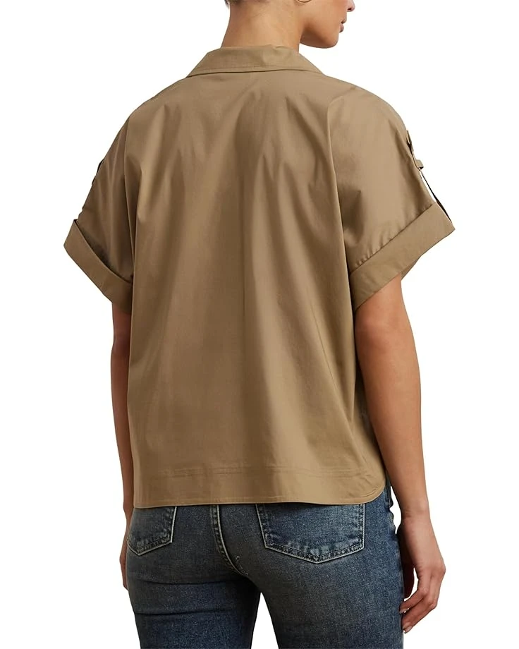 Lauren Ralph Lauren Cotton Blend Short Sleeve Camp Shirt | Shirts & Tops 4 Lauren Ralph Lauren Cotton Blend Short Sleeve Camp Shirt | Shirts & Tops - Image 2