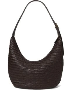 Madewell The Essential Curve Shoulder Bag in Handwoven Leather | Handbags