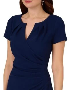 Adrianna Papell Knit Crepe Draped Midi Dress | Dresses -Shoe Vogue Shop 71ypwVKRzuL. AC SR736920