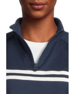 Barefoot Dreams Malibu Collection® 1/2 Zip Pullover W/ Stripes | Sweaters -Shoe Vogue Shop 71yvGDtMriL. AC SR736920