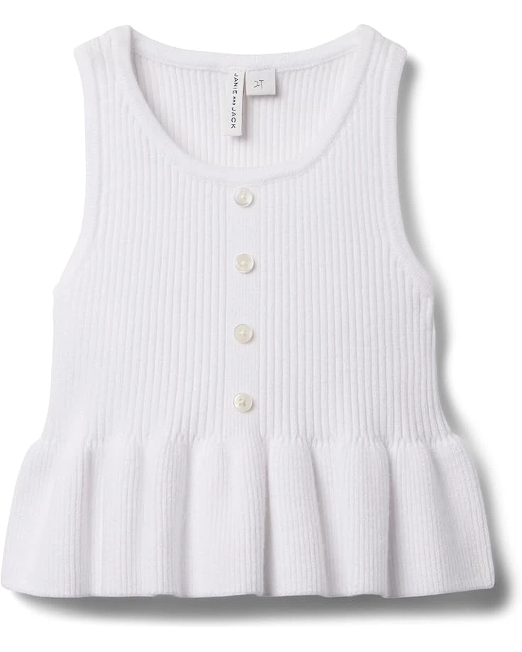 Janie and Jack Peplum Sweater Top (toddler/Little Kid/Big Kid) | Sweaters 3 Janie and Jack Peplum Sweater Top (toddler/Little Kid/Big Kid) | Sweaters