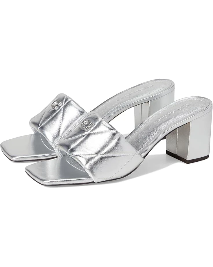 COACH Holly Block Heel Sandals with Quilting | Heels 10 COACH Holly Block Heel Sandals with Quilting | Heels - Image 8