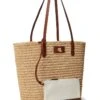 Lauren Ralph Lauren Leather-Trim Straw Large Brie Tote Bag | Handbags 1 Lauren Ralph Lauren Leather-Trim Straw Large Brie Tote Bag | Handbags -Shoe Vogue Shop 813cPS 5I2L. AC SR736920