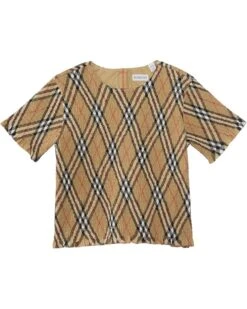 Burberry Kids Madeline Check Shirt (Infant/Toddler) | Shirts & Tops