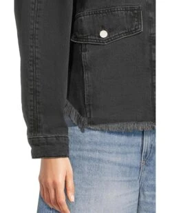 AllSaints Hettie Stud Shacket | Coats & Outerwear -Shoe Vogue Shop 816KBhrBfgL. AC SR736920