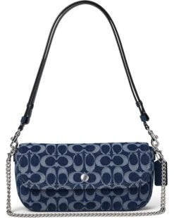 COACH Brook Flap Chain Bag In Signature Denim | Handbags