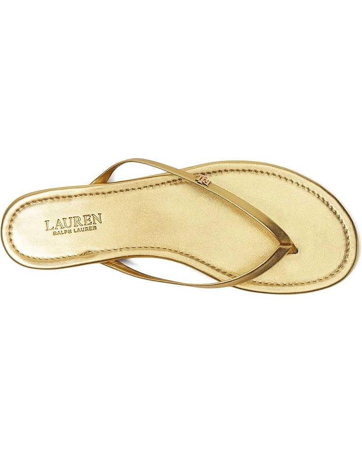 Lauren Ralph Lauren Raquel Metallic Leather Flip-flops | Sandals 4 Lauren Ralph Lauren Raquel Metallic Leather Flip-flops | Sandals - Image 2