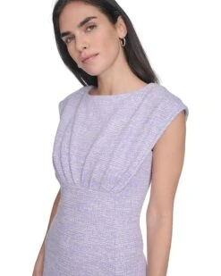 Calvin Klein Tweed Cap Sleeve Aline | Dresses -Shoe Vogue Shop 819Ni27PVKL. AC SR736920
