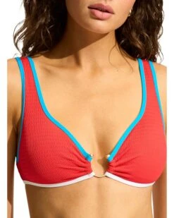 Seafolly Beach Bound Ring Front Tank | Swimwear -Shoe Vogue Shop 81ArlWhiezL. AC SR736920