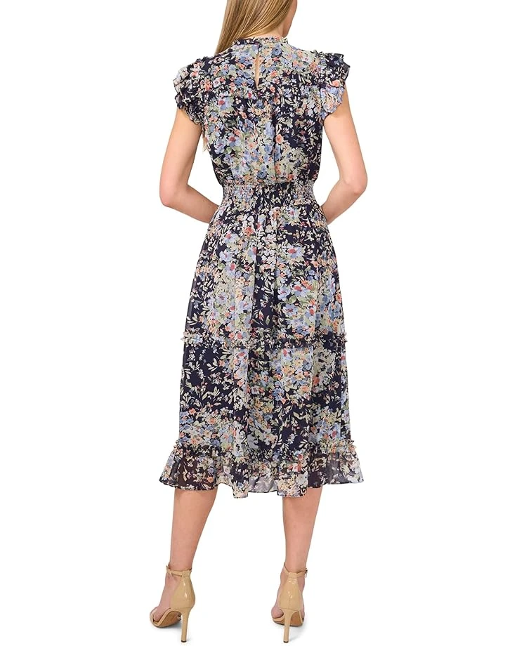 CeCe Flutter Sleeve Smocked Waist Midi Dress | Dresses 4 CeCe Flutter Sleeve Smocked Waist Midi Dress | Dresses - Image 2