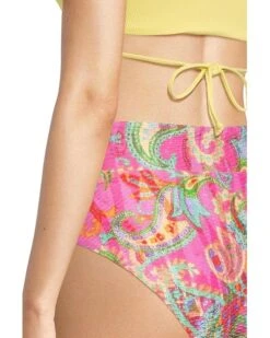 BECCA Polynesia Lily Textured Rolled High Waist Bottom | Swimwear -Shoe Vogue Shop 81DNTlFSBFL. AC SR736920
