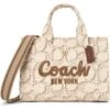 COACH Cargo Tote Bag With Signature Canvas | Handbags -Shoe Vogue Shop 81Fgy4IherL. AC SR736920
