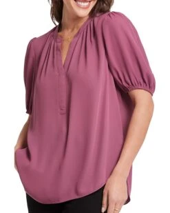 NYDJ Puff Sleeve Popover | Shirts & Tops -Shoe Vogue Shop 81G7cvsY4aL. AC SR736920