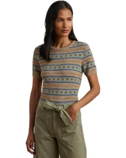 Lauren Ralph Lauren Petite Eyelah Short Sleeve Pullover | Shirts & Tops