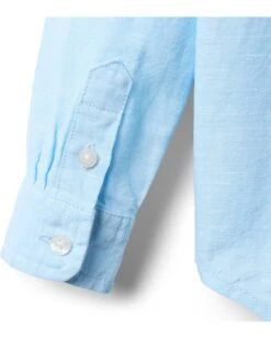 Janie and Jack Linen Roll-Up Shirt (Toddler/Little Kid/Big Kid) | Shirts & Tops -Shoe Vogue Shop 81HcOtPXiL. AC SR736920