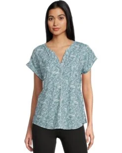 L.L.Bean Streamside Tee Split-Neck Short Sleeve | Sleepwear -Shoe Vogue Shop 81I0Y16JZlL. AC SR736920