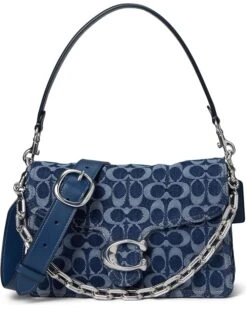 COACH Chain Tabby Shoulder Bag In Signature Denim | Handbags