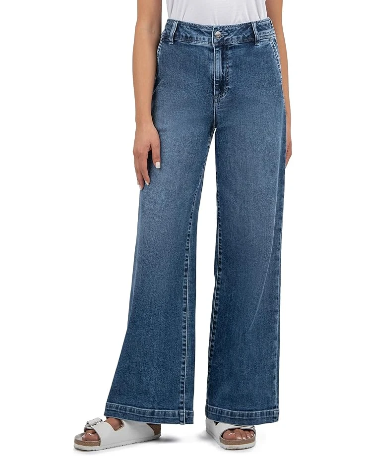 KUT from the Kloth Jean High Rise Wide Leg Slash Front Pockets | Jeans 3 KUT from the Kloth Jean High Rise Wide Leg Slash Front Pockets | Jeans