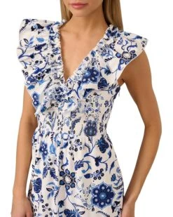 Adrianna Papell Printed Ruffle Midi Dress | Dresses 7 Adrianna Papell Printed Ruffle Midi Dress | Dresses -Shoe Vogue Shop 81LuJXAGGL. AC SR736920