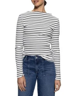 Sanctuary Long Sleeve Boatneck T-shirt | Shirts & Tops -Shoe Vogue Shop 81M Ll5CRAL. AC SR736920