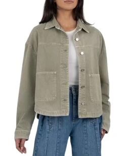 KUT from the Kloth ELLIE - DENIM JACKET WITH PATCH POCKETS | Coats & Outerwear
