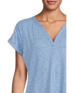 L.L.Bean Streamside Tee Split-Neck Short Sleeve | Sleepwear -Shoe Vogue Shop 81PNciJWjL. AC SR736920