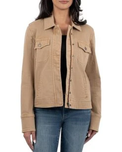 KUT from the Kloth Amanda Boxy Jacket Front Flap Pockets Front Flap Welt Pockets | Coats & Outerwear