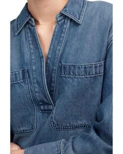 Madewell Long Sleeve Popover Mini Dress in Croswell | Dresses -Shoe Vogue Shop 81RNql90xSL. AC SR736920